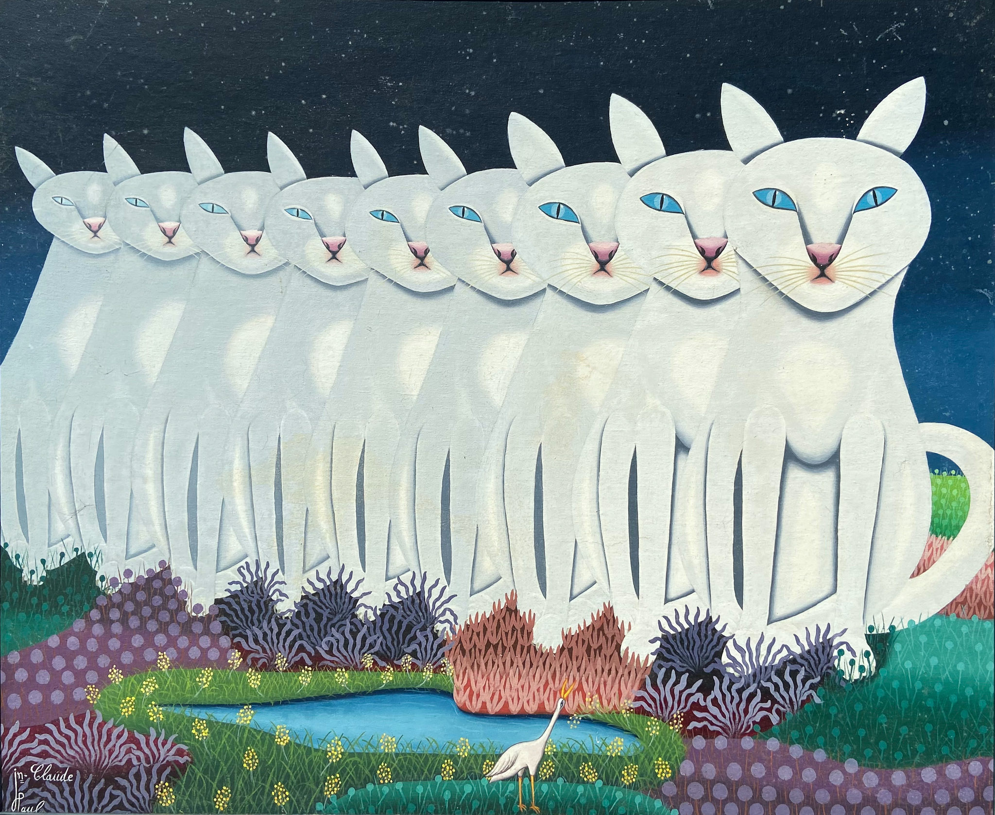 Untitled (Nine White Cats), 1998